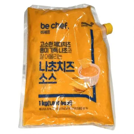 동원홈푸드 비셰프 삼조쎌텍 나초치즈소스 1kg 무료아이스박스 나쵸치즈소스 디핑소스 샐러드 드레싱