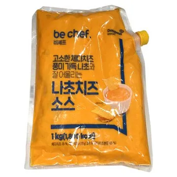 동원홈푸드 비셰프 삼조쎌텍 나초치즈소스 1kg 무료아이스박스 나쵸치즈소스 디핑소스 샐러드 드레싱
