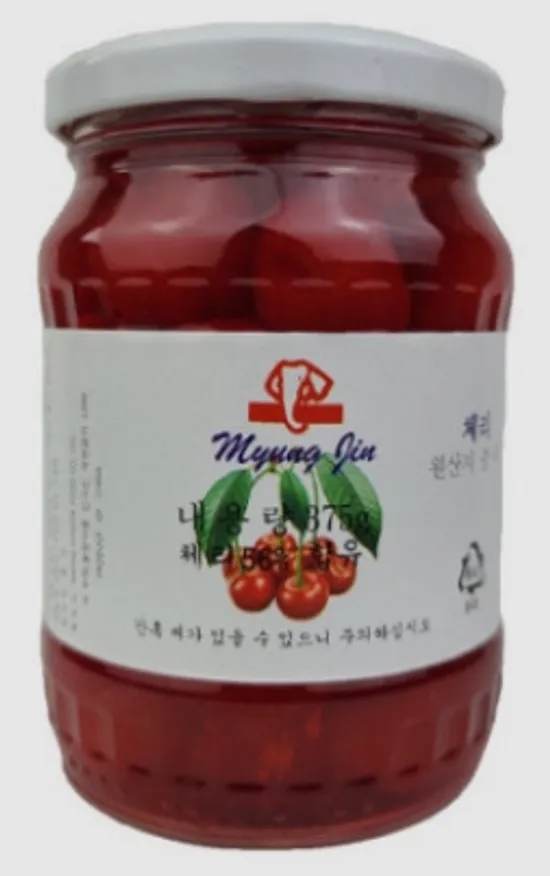 명진 레드 체리 꼭지 無 375g 이미지