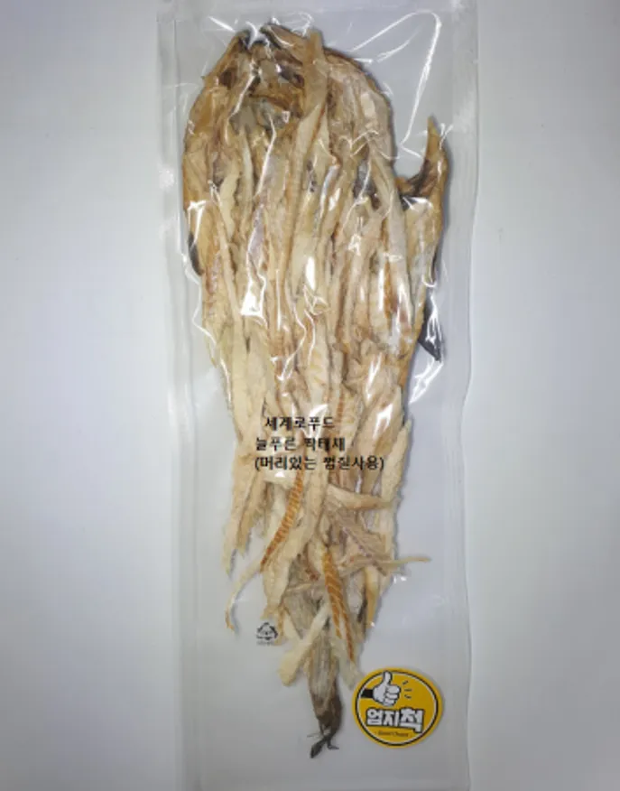 ★신제품특가★ 늘푸른 짝태채(머리있는껍질)100g 짝태 이미지