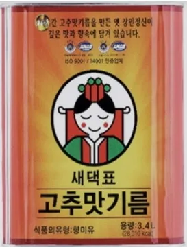 새댁표 고추 맛 기름 3.4L