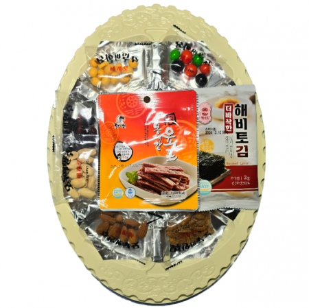 접시안주 B형(돈육포-족발맛) 8종 노래방 주점 모듬안주 건어물 마른안주 이미지