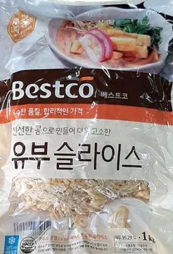 베스트코 유부슬라이스 1kg