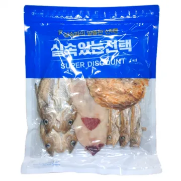 프리미엄 늘푸른 모듬포 A형 모듬안주 노래방 (한치/아귀포/노가리/편대구) 4종