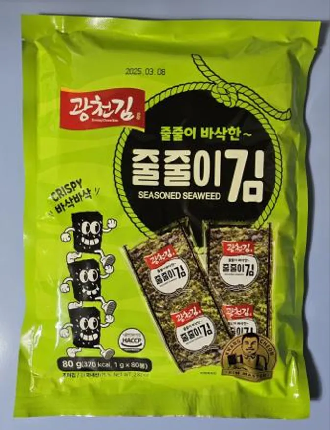 광천김 줄줄이김 안주김 80g 이미지