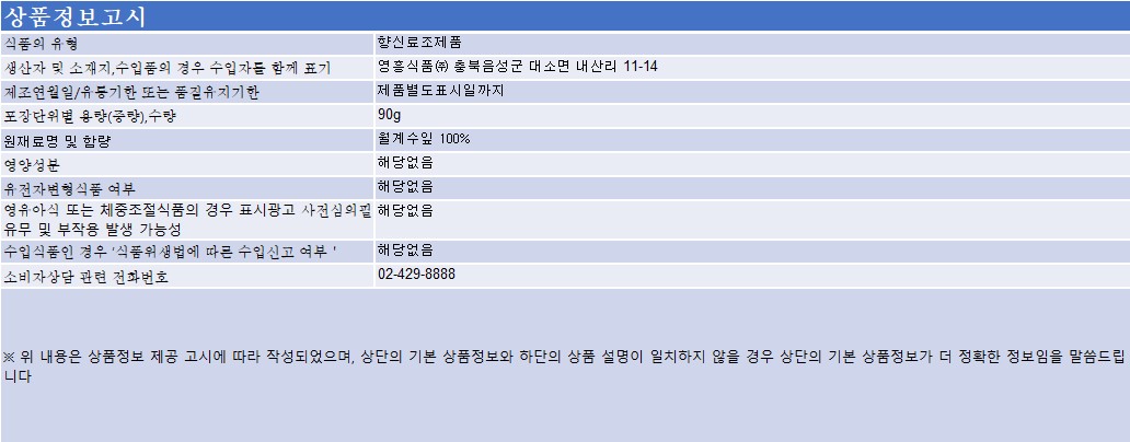 상품정보제공고시
