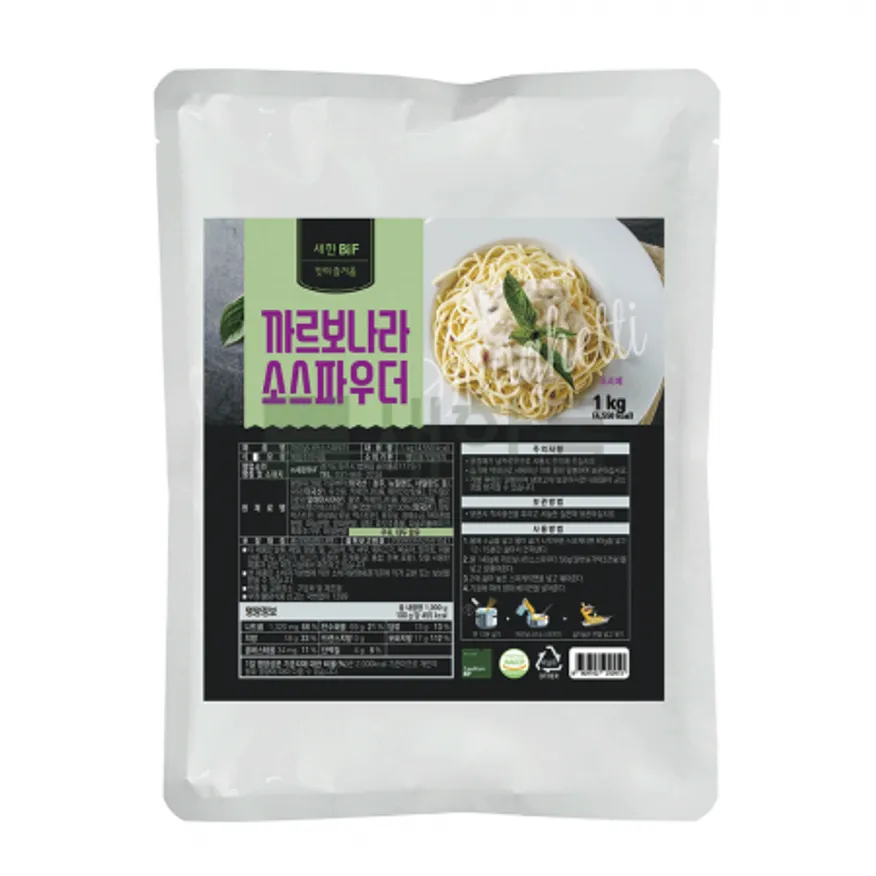 까르보나라소스파우더 1kg x 12개입 / 까르보나라분말스프 이미지
