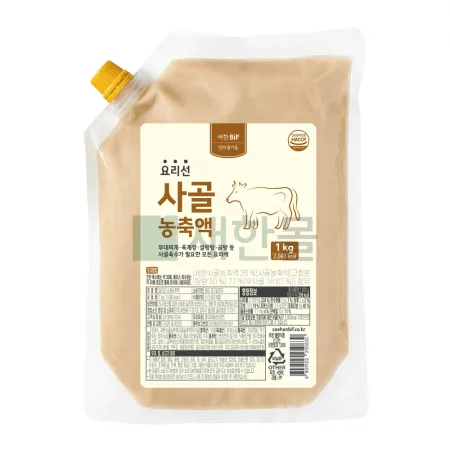 요리선 사골농축액 1kg x 10개입 이미지