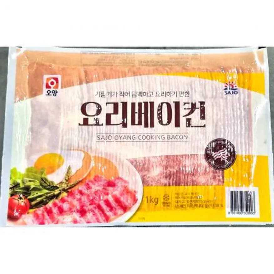 사조오양요리베이컨(1kg,냉동) - 아이스팩 3개만 기본무료제공 (추가 필요 시 별도문의) 이미지