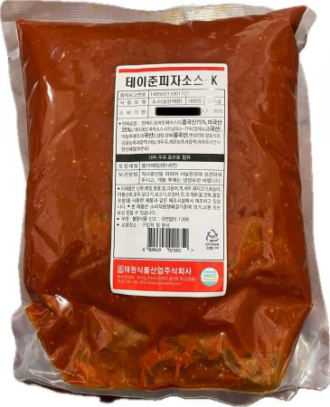 태원식품 테이준 피자소스 K 3KG (개봉 후 냉장보관) 