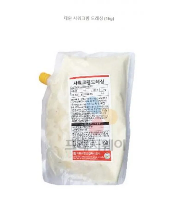태원 샤워크림드레싱(냉장)1KG 아이스박스무료 - 아이스팩 1개~2개 내 무료제공 (추가 필요시 별도 문의) 이미지