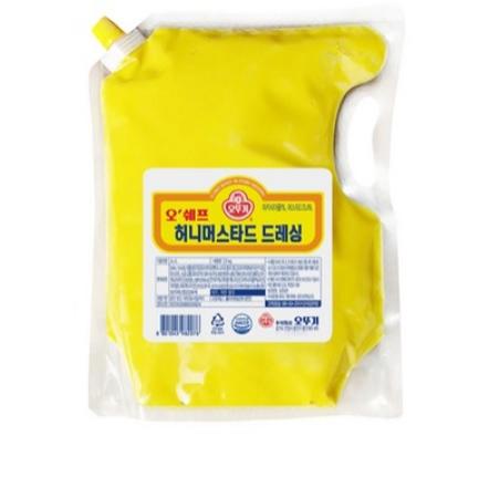 허니머스타드(오뚜기,오쉐프,스파우트,드레싱소스)2kg,오후2시마감 당일발송