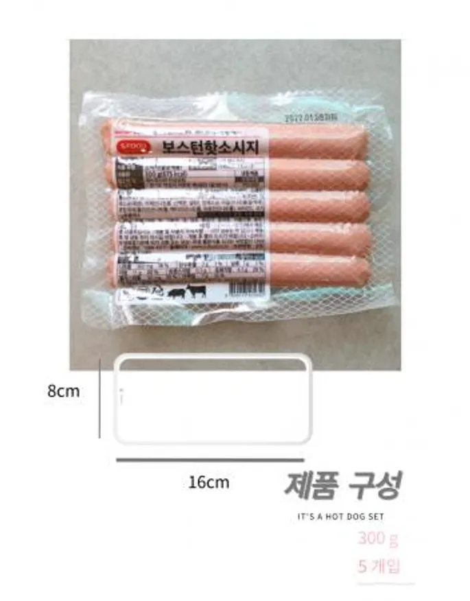 에쓰푸드보스턴핫소세지(300g) 이미지