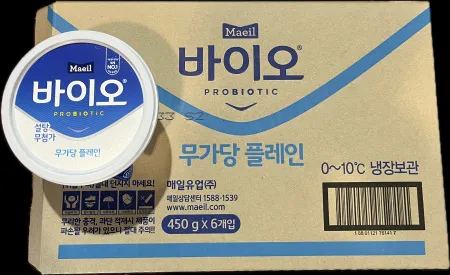매일바이오 무가당 플레인 450g*6개 이미지