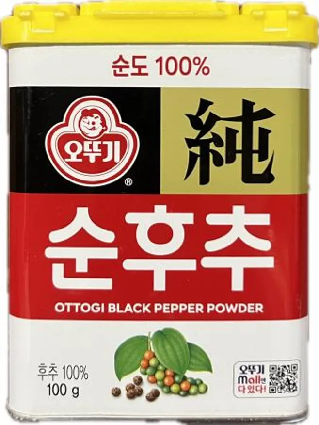 순후추 (캔) 오뚜기 100g (5개 출고) - 유통기한 2025/8/1 까지 꼭!! 참고 후 구매하시길 바랍니다 이미지