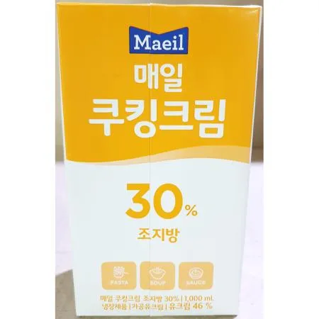 쿠킹크림(매일유업,조지방30%)1L 이미지