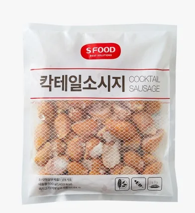 에쓰푸드 칵테일소세지(사선,냉동)500g