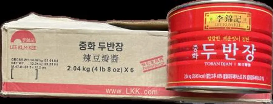 이금기 중화 두반장 2.4kg 2캔으로 택배 발송 이미지