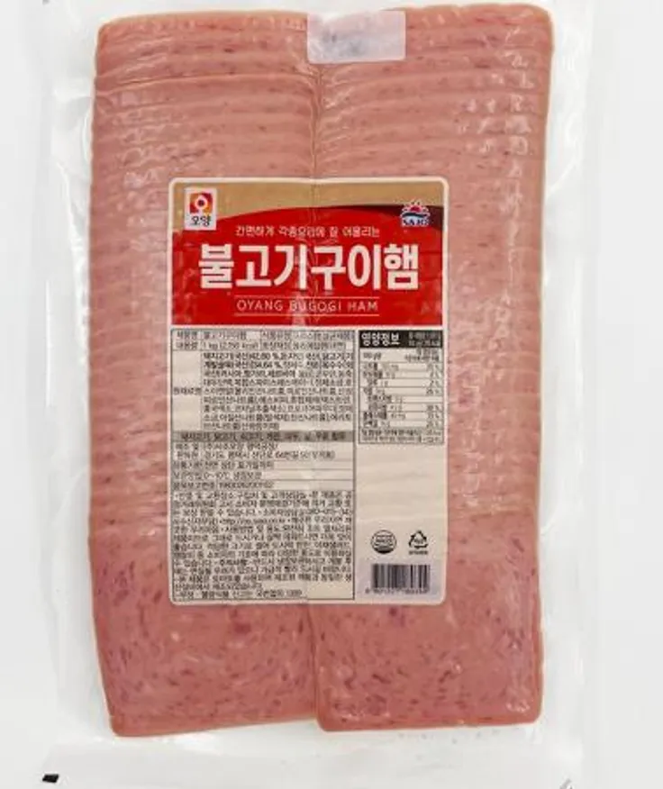 사조오양 불고기구이 슬라이스햄(냉장)1KG 이미지