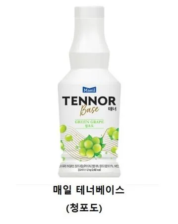 매일유업 테너베이스 청포도(청포도에이드농축액,음료베이스)1.2KG*6EA