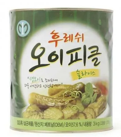 일미 후레쉬오이피클(캔,슬라이스,업소용)3kg  ***오후2시마감 당일발송***
