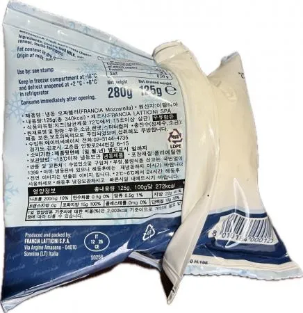 카우 모짜렐라 125G (프랜치아/냉동) - 아이스팩 1개~2개 내 무료제공 (추가 필요시 별도 문의) 이미지