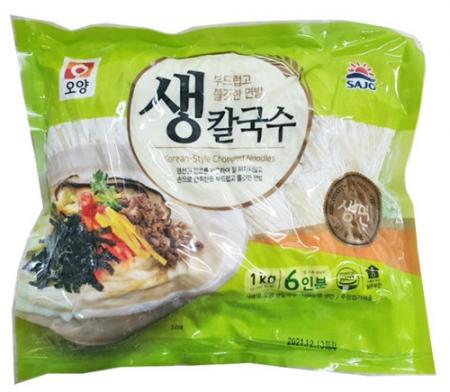 사조오양 생칼국수(생면,엄마손맛,6인분)1KG ***당일발송*** 이미지