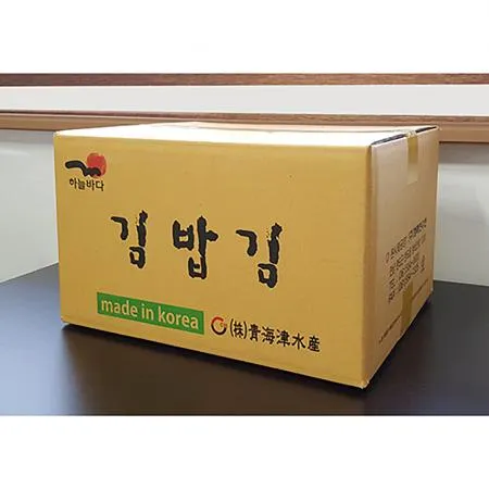 청해진 하늘바다 구운 김밥김 100장×10봉 이미지