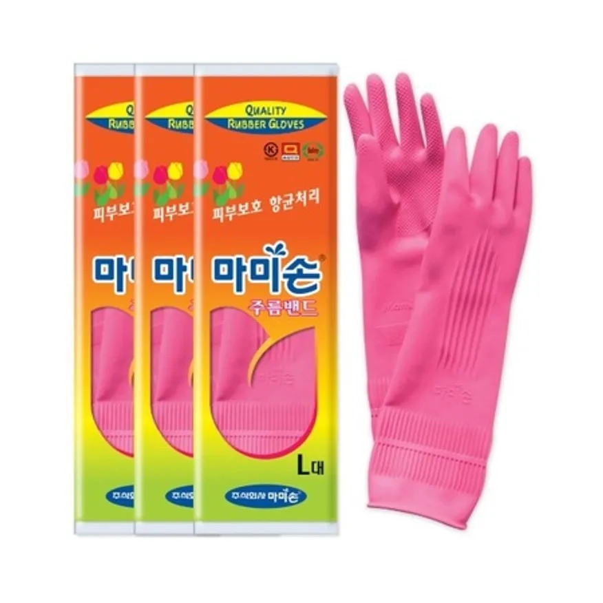 마미손 주름밴드 대 L 분홍 5켤레 이미지