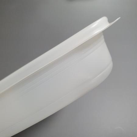 일회용 죽용기 사각 (소) 음식 배달 포장 용기 400개세트 본품 뚜껑 박스