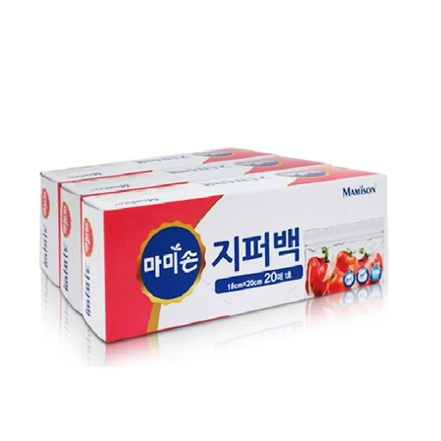 마미손 지퍼백 소 18x20 20매 1각 이미지