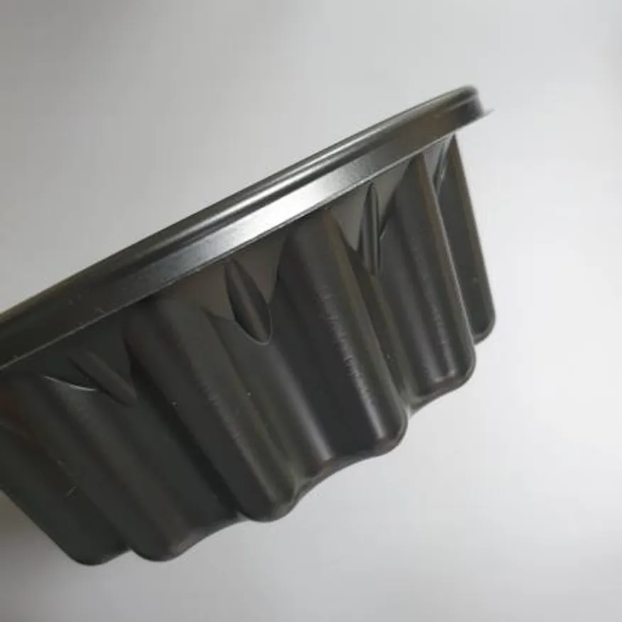 일회용 195파이 국밥용기 소 검정 300개세트 이미지