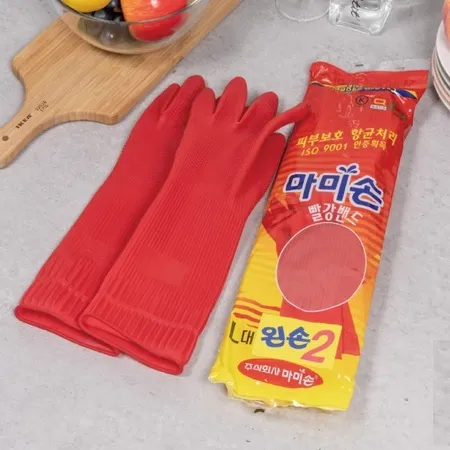 마미손 빨강밴드 대 L 왼손2개 빨강 5켤레