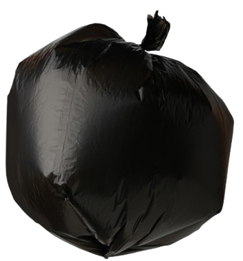 배접봉투 비닐봉투 재활용 분리수거 쓰레기봉투 대 75L 20매 검정