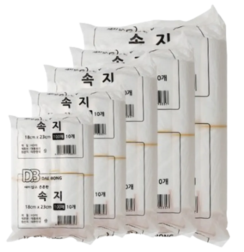 속지봉투 막지 위생 비닐봉투 투명비닐 1000매 21x27 이미지