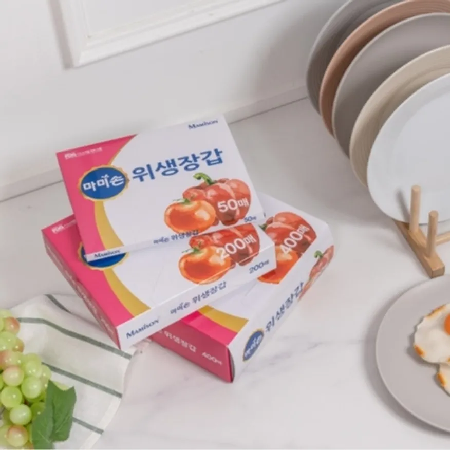 마미손 2호 국산 위생장갑 400매 1각 이미지