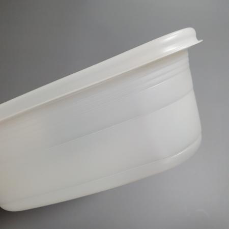 일회용 죽용기 사각 (중) 음식 배달 포장 용기 400개세트 본품 뚜껑 박스