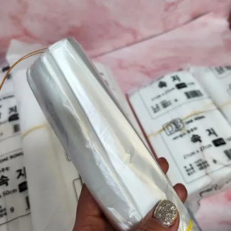 속지봉투 막지 위생 비닐봉투 투명비닐 1000매 18x23  이미지