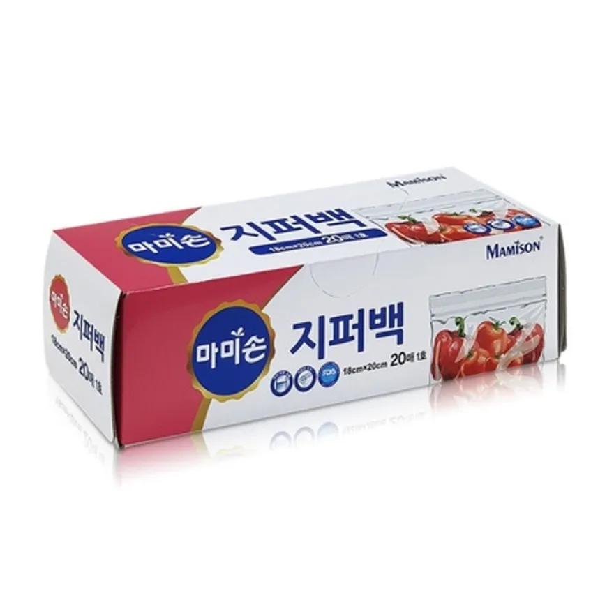 마미손 지퍼백 소 18x20 20매 1각 이미지