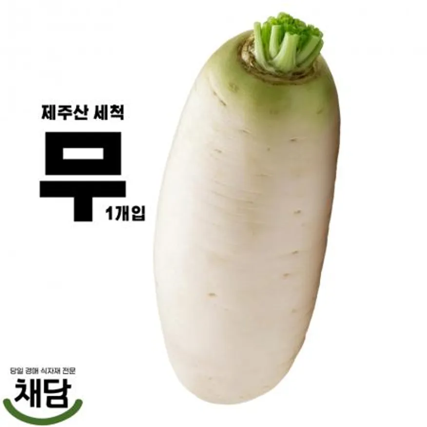 무우 1개 (제주산 세척무) 이미지