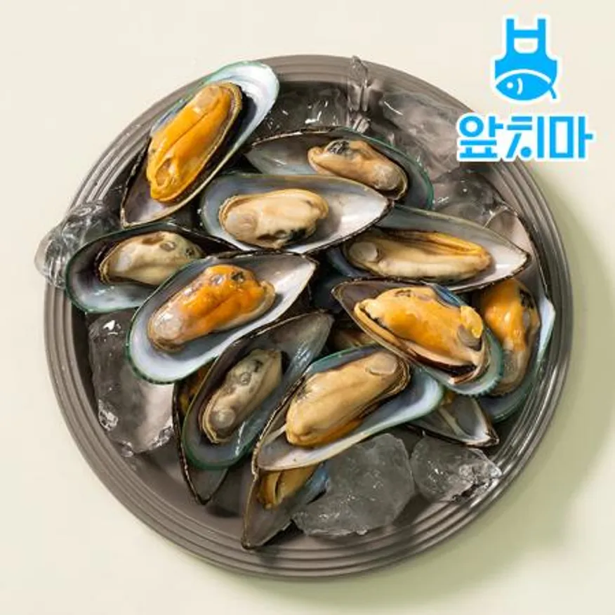 뉴질랜드 그린홍합 800g 초록잎홍합, 반탈각, 파스타 이미지