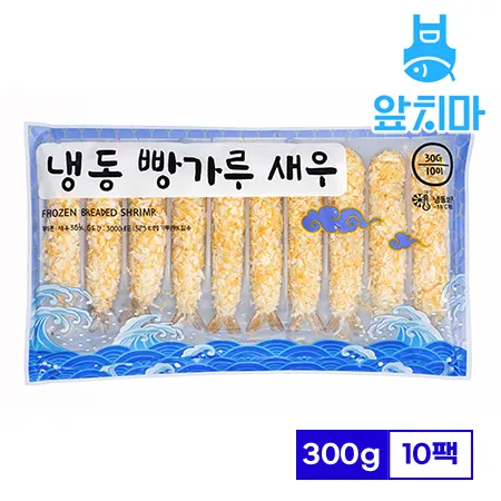 냉동 빵가루새우 새우튀김 3kg (300gx10팩) 100마리