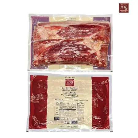 오뗄 슬라이스 베이컨 1kg 냉동 베이커리 토핑 이미지