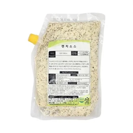 바로푸드 랜치소스 1kg 냉장 렌치소스 샐러드드레싱 이미지