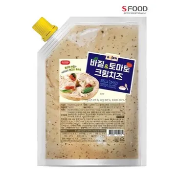 로젠치즈 바질토마토 크림치즈 1kg 냉장 베이글용 베이커리