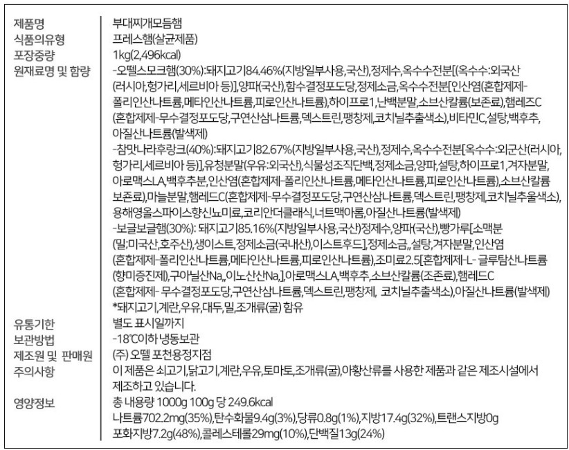 상품정보제공고시