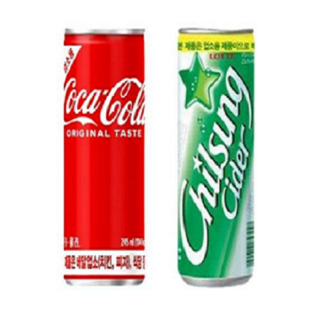 롯데칠성사이다 업소용 캔245ml 30입+코카콜라 업소용 캔245ml 30입 - 최저가 사업자 식자재 | 식봄