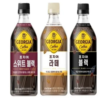 조지아 블랙 펫470ml 12입+조지아 스위트블랙 펫470ml 12입