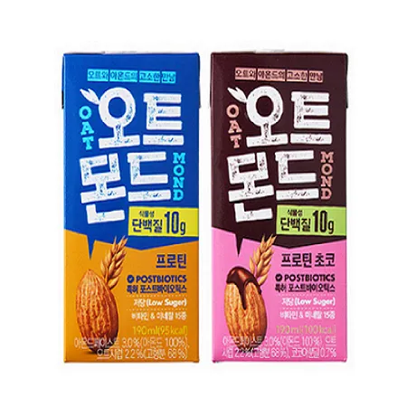 오트몬드 프로틴 팩190ml 24입+오트몬드 프로틴초코 팩190ml 24입