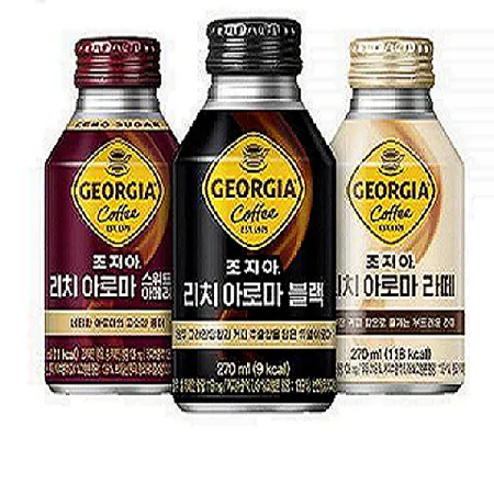 조지아 리치아로마 블랙 캔270ml 20입+조지아 리치 아로마 라떼 캔270ml 20입 